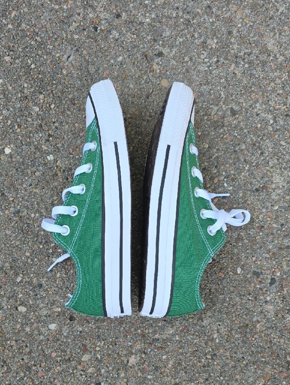 Converse Chuck Taylor All Star Green Canvas Low Top Sneakers Size 6 - Picture 6 of 10